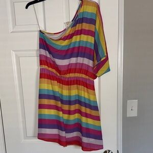 Fantastic Fawn Multicolor Asymmetrical Dress